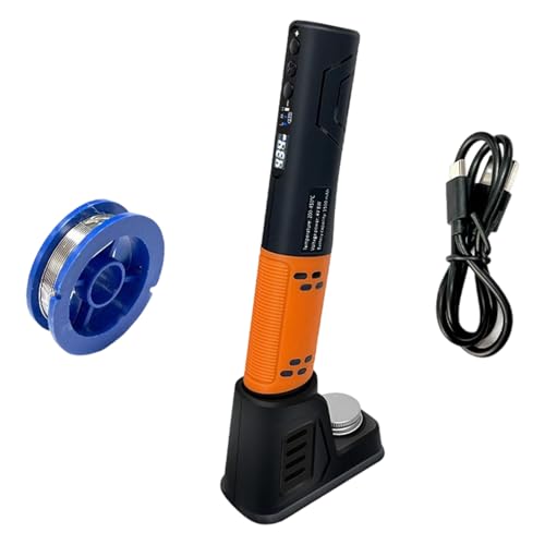 Soldering Iron Vertical Stand Built in 1500mAh Battery Rapid Heating Techs USB C Rechargeable Tool LED Digital Display Soldering