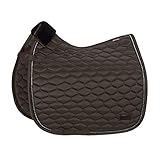 unempfndliches Glossy Obermaterial und Cool-Dry Unterseite voluminöse Steppung, abklettbares FauxFur Widerristpolster Antislip Silikonflächen im Sattel bereich, beidseitiges PLATINUM Emblem ton-in-ton elegante 'Kordel-Kristallstein-Kordel'-Kombination auf Glossy-Einfassung, , ,