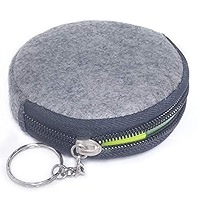 Amazon.com: INVODA Portable Pill Box Storage Bag Soft Felt Zipper