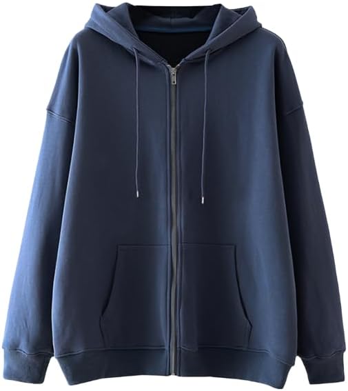 Men's Vintage Style Cardigan Sweatshirt, Zip-Up Jacket, Solid Color, Streetwear Fashion