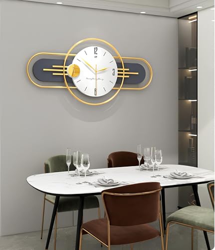 Art House Designer Analog Wall Clock Gold - Image 4
