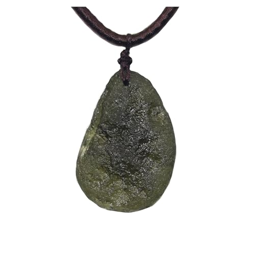 Collier en cristal de guérison moldavite pour l'harmonisation énergétique au quotidien