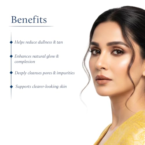 Image of Blue Nectar Gold Swaran Bhasam Face Wash for Glowing Skin | Ayurvedic Gentle Cleanser for Oily & Dry Skin | Daily Face Wash for Women & Men (10 Herbs, 200 ml)