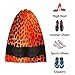 Fashion Leopard Travel Shoe Bag Large Portable Drawstring Shoe Bag for Travel Dust-proof Shoe Storage Packing Organizer for Women and Men Shoe Pouch Cover