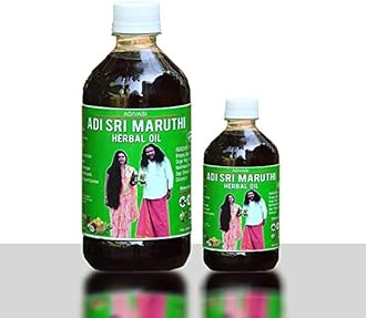 Adivasi maruthi herbal Hair oil 500ml made by pure ayurvedic herbs 500Ml helps growth of long hair