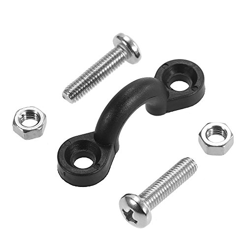 Montagem de canoa, Andoer 12 Nylon Bungee Deck Loops Amarre Almofadas 24 Parafusos Inoxidável com Lo