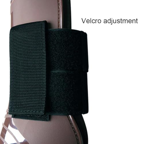 Protector de pierna de caballo para hípica con botas de tendón de PU 4
