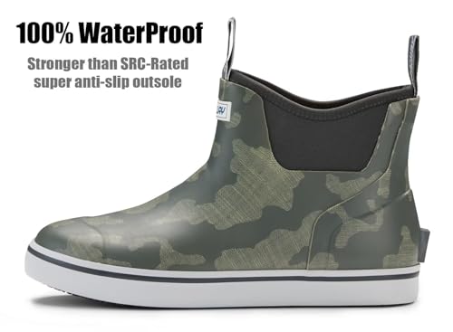 SUREWAY Botas de Chuva Masculinas Profissionais Antiderrapantes para Pesca e Tornozelo Botas de Chuv