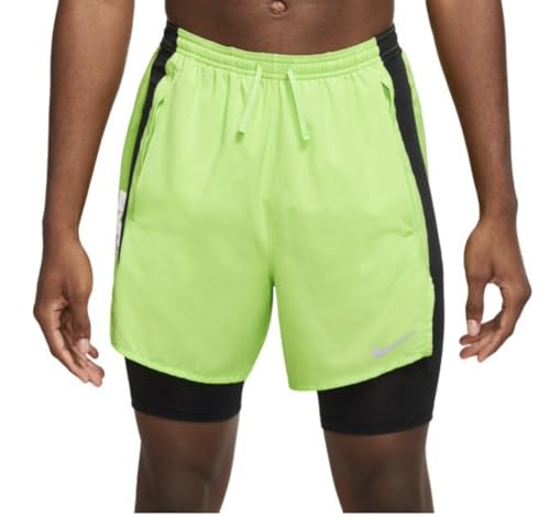Nike Men's Rrun Division Stride Two Layer Running Shorts Large