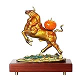 PEVSCO Veranda Ornament Kupfer Rindermarkt Stier Eingang Ornament Wohnzimmer Home Office Eingang Dekoration Öffnung Für Innen- und Außendekoration (Color : A)