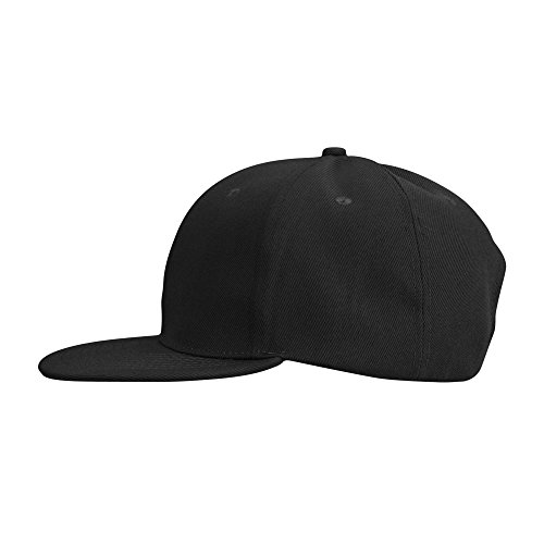 Dalix Flat Billed Baseball Cap Adjustable Hat Size M L Xl In Black #TOP3