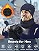 Senker Fashion Winter Beanie Hat Scarf and Touchscreen Gloves Set for Men, Warm Knit Skull Cap with Fleece Lined Gifts Blue