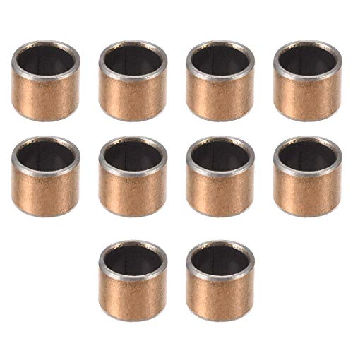 NA - Gleitlager 8 mm Bohrung x 10 mm Außendurchmesser x 8 mm Länge Gleitlager Umwickelt Ringe ohne Öl 10 Stück