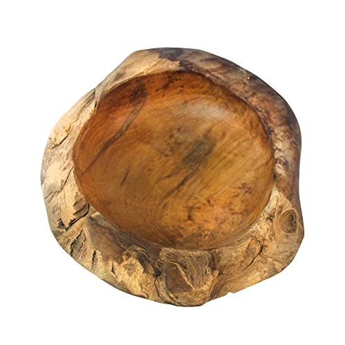 Bol en Bois Unique, Fait à la Main d'Indonésie, Bol en Bois décoratif Bol en Bois Fait à la Main
