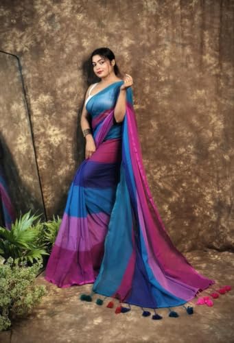 Image of Pure Cotton Saree | Soft & Lightweight | Handloom Woven Elegance for Festive & Casual Wear