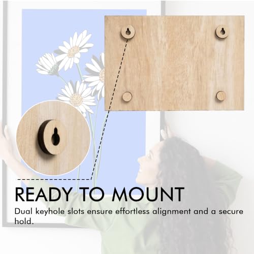 Image of 7 Horses Vastu Wooden Key Holder for Wall, Natural