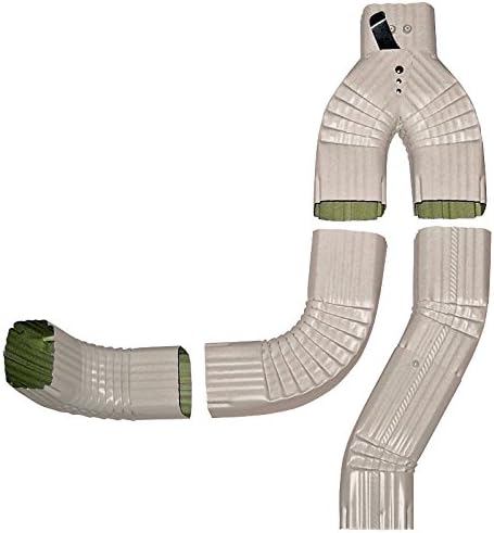 Aquabarrel Offset Downspout Diverter (Wicker, 2x3)