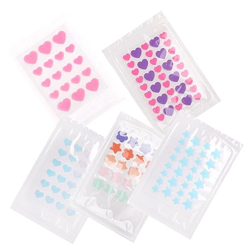 Didiseaon 5 Folhas De Adesivo De Flores Rosa Hidrocolóide Removendo Manchas Removedor De Marcas De A