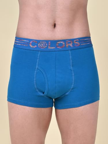Image of Rupa Colors Solid Trunk for Men, Cotton Blend, Outer Elastic, Regular Fit, Pack of 1