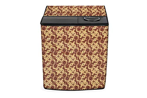 Stylista Washing Machine Cover Compatible for LG 7.5 kg P8537R3SA semi Automatic Printed