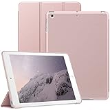 JETech Case for iPad Air 1 9.7 Inch (2013 Model, 1st Generation), Protective Hard Back Shell Soft-Touch Tablet Stand Cover, Auto Wake/Sleep (Rose Gold)