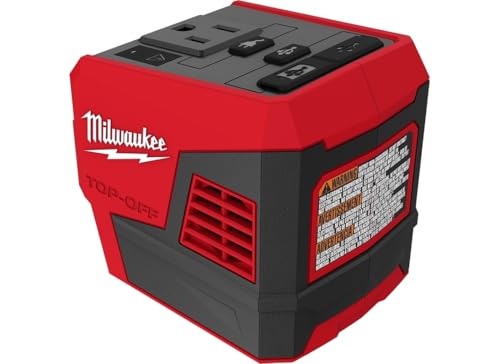 Milwaukee 2846-20 M18 18V 175W TOP-Off Li-Ion Compact Inverter Power Supply