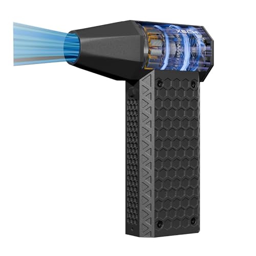 Image of XECH Mini Handheld High Speed Air Duster 140000 RPM, Rechargeable Type-C, for Cleaning Computers, Cars, Backyard and Home Appliances, Cordless & Compact, Adjustable Speed (X-Jet)