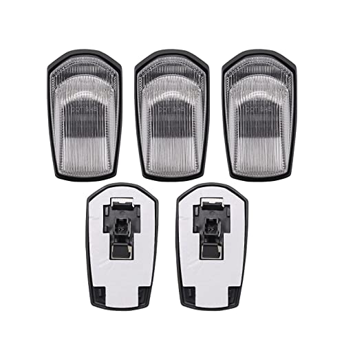 Shinefit Led Cab Marker Light Compatible With F250 F350 F450 F550 Super Duty 2017-2022, 5Pcs Amber Top Roof Running Clearance Light Assembly 264343Bk #TOP4