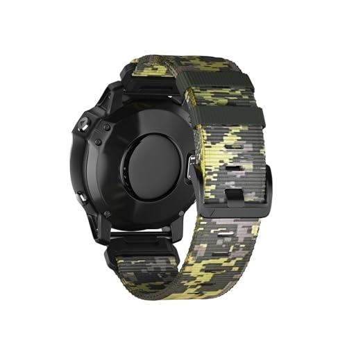 22mm 26mm�i�C�����N�C�b�N�X�g���b�v�ɓK������Garmin Fenix 8 7X Pro 6X Pro 5 Plus 3 Epix Pro(Yellow,Instinct 2X)