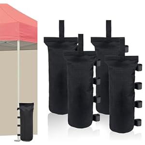 Canopy Weight Bags Set of 4Canopy Weights Sand Bags120LBS for Pop up Canopy Tent Instant Outdoor Sun Shelter CanopyPatio Umbrella