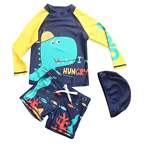 AIWUHE Badehose Jungen Schwimmshirt Kinder UV Schutz Badeset mit...