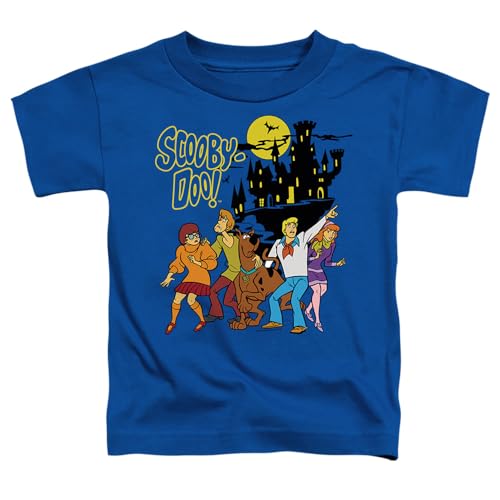 Scooby Doo! Spooky Gang Kids T Shirt (4) for Toddler Boys and Girls, Royal2