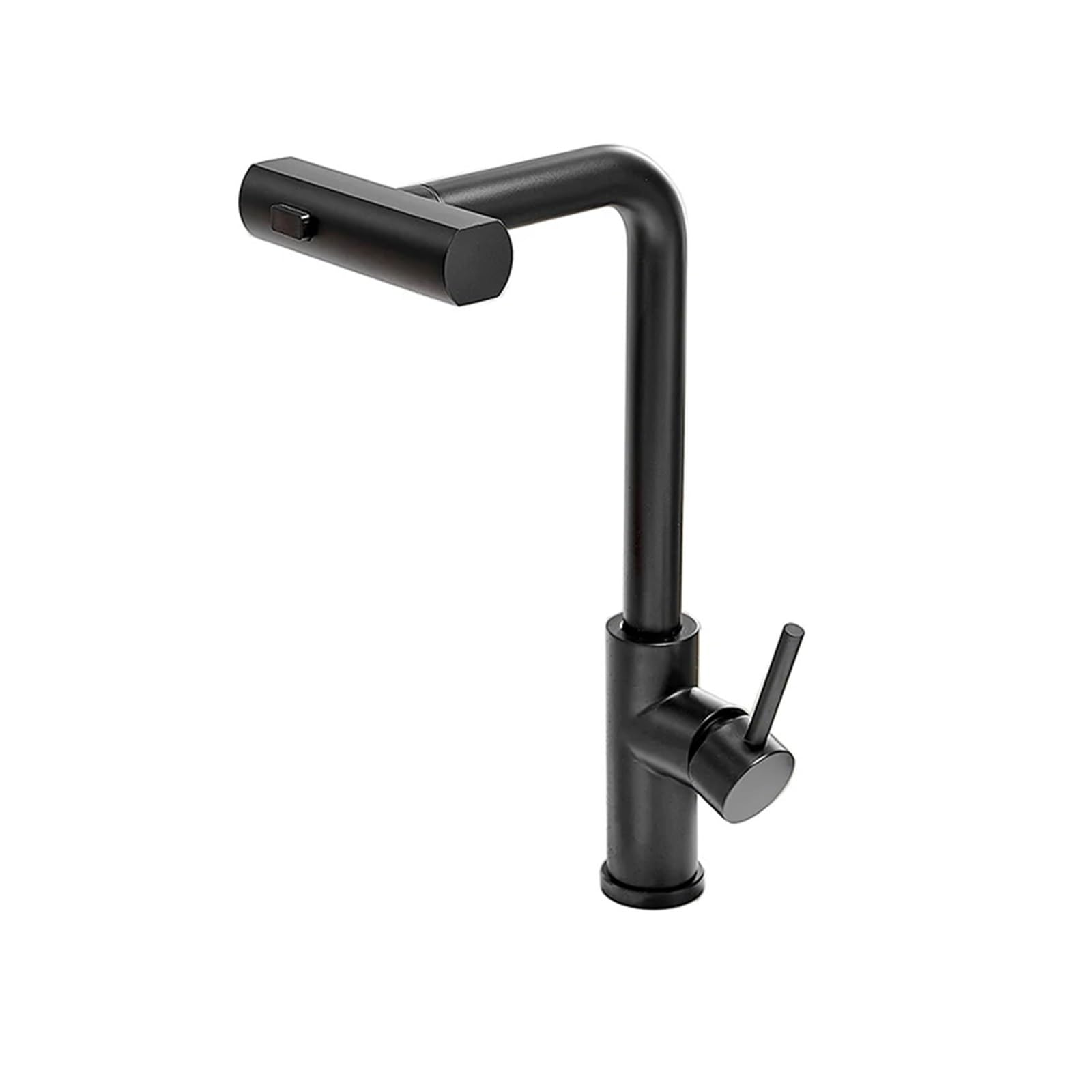 Kitchen Faucets, Black Kitchen Faucets Gray Pull Out Rotation Waterfall Stream Sprayer, Head Sink Mixer Brushed Nickle Water Tap Accessories(Nero)