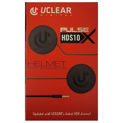 UClear Digital HDS10X Drop-in Helmet Speakers (40mm Diameter, 3.5mm Jack)