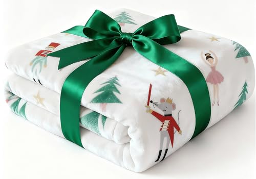 Ultra Soft Fleece Blanket Throw Size - Christmas Flannel