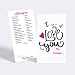 Tiny Love Cards - Set of 85 Mini"I Love You because..." Cards - Anniversary, Romantic, Boyfriend, Girlfriend, Valentine's, Just Because Note