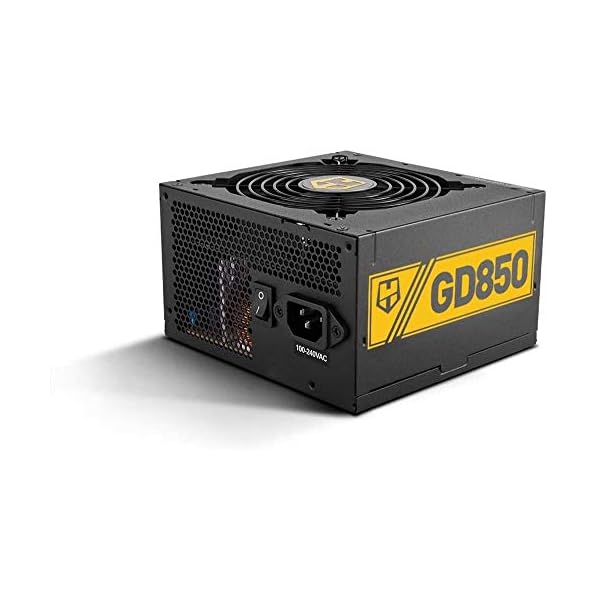 Nox Hummer GD 850 -NXHUMMER850GD- Fuente de Alimentación 850W, certificado 80 PLUS Gold, ventilador 120mm ultra silencioso, compatible ATX12v, entrada 230W, color negro
