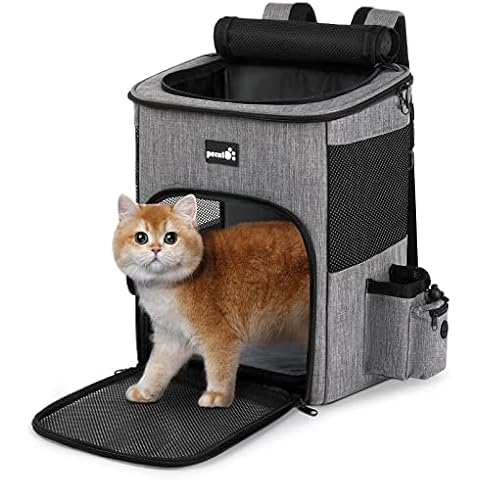 pecute Haustier Rucksack mit Netzfenster Cover