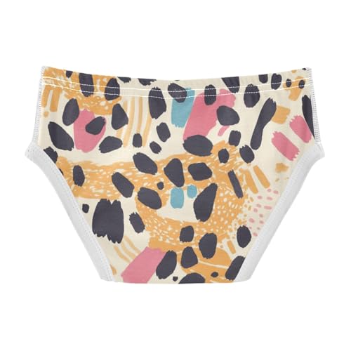 KLL Abstract Leopard Cheetah Skin Shapes Boys Toddler Cotton Briefs Cute Children Panties2