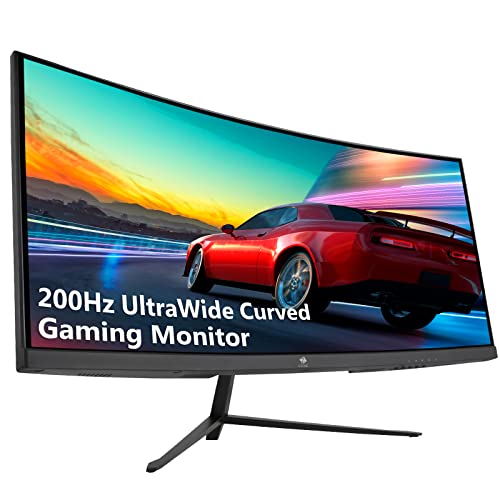 Z-Edge 30-inch Curved Gaming Monitor 21:9 2560x1080 Ultra Wide, 200Hz Refresh Rate, Curved Monitor, R1500 Curvature, MPRT 1ms FPS-RTS