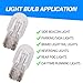 Slykew 10 PCS Car T20 1891/7443 Dual Wire Brake Bulb, 12V 21/5W Super Bright Turn Signal Tail Light, DRL Indicator Light Micro Bulb Parts, Automotive Universal Lighting Accessory, for Cars (White)