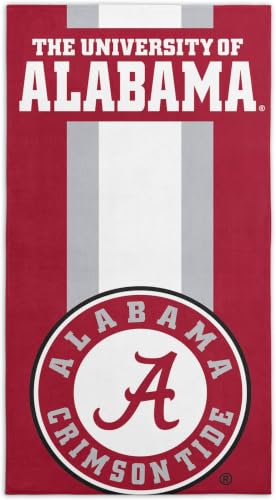 Image of Northwest NCAA Alabama Crimson Tide Unisex-Adult Beach Towel, 30 inch x 60 inch, Zone Read (Pack of 6)
