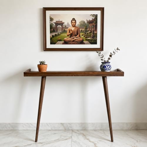 Image of 120cm Long Wooden Console Table for Living Room | Side Entrance Table for Home (120x20x80cm)