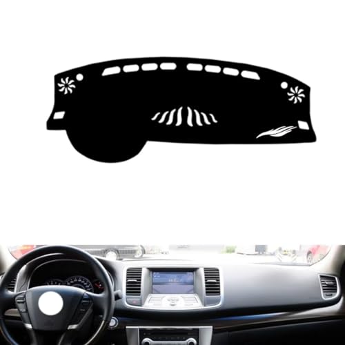 leather dash board cover mat Compatible with Nissan Teana (Half covered) 2008-2012 ，dashboard cover(Black)