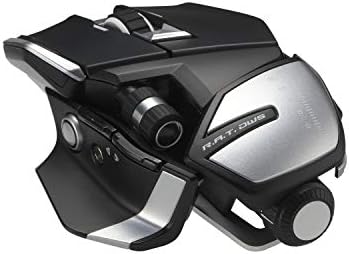 Mad Catz The R.A.T. DWS Dual Mode Wireless Gaming Mouse: Bluetooth 5.0 and 2.4G Wireless -16000 DPI - 14 Programmable Buttons - 2 Interchangeable Palm Rests - 3 Interchangeable Pinkie Rests, Black