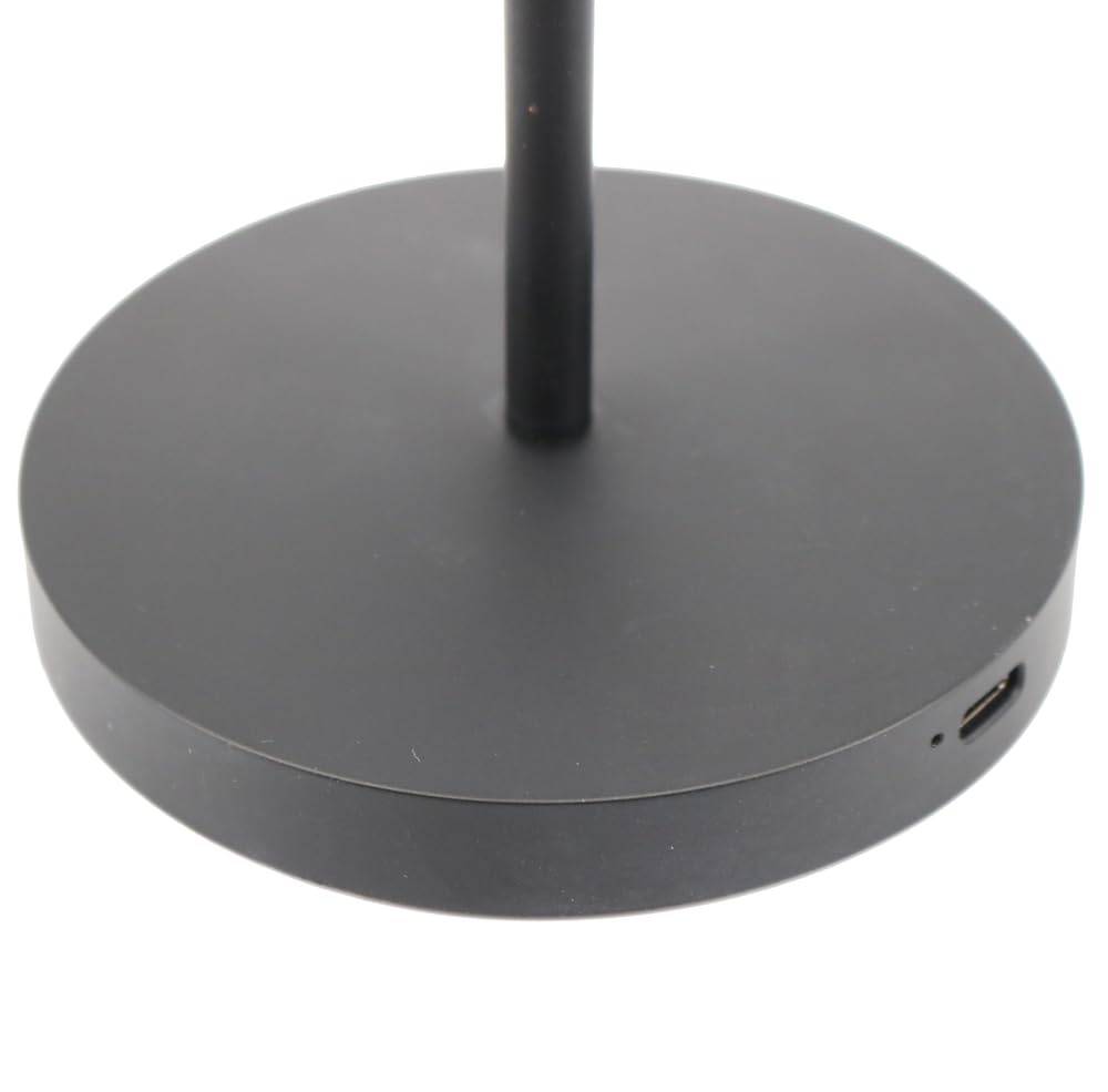 Unilux Ava - Lámpara LED de mesa con batería para exteriores, IP44, intensidad regulable y temperatura de color, 5200 lm, color negro