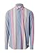 Produktbild Scotch & Soda Unisex Regular Fit Crinkled Voile in Streifen und Checks Shirts ls, Blau/Pink Stripe, XL
