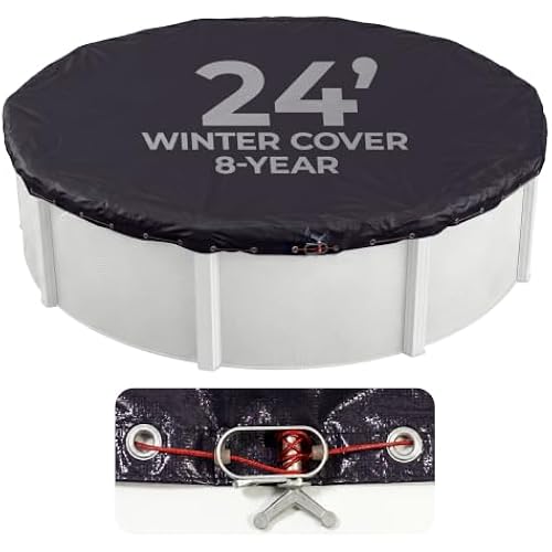 Blue Wave Arctic Armor 24-ft Round Above Ground Pool Winter Cover, Navy