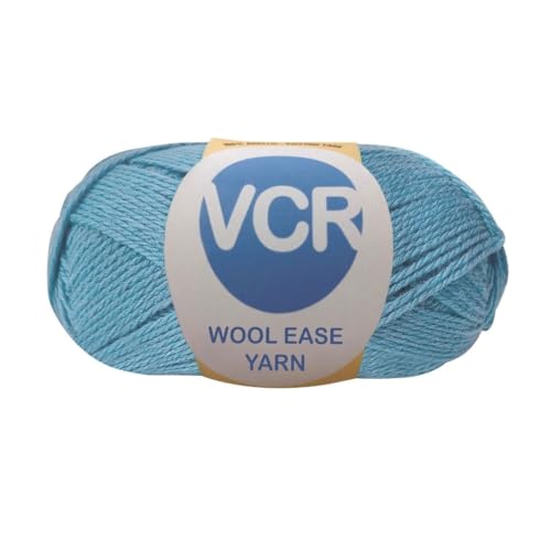 Image of VCR Blue Grey Wool Ease Yarn, 100 Grams Hank, 260 Meters Length, 100% Wool Ball for Crochet and Knitting, Suitable for Mufflers, Scarves & cowls Pack of 1
