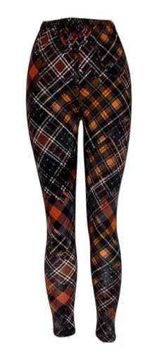 Legging Karo femme en coton noble - Pantalon imprimé aux finitions soignées